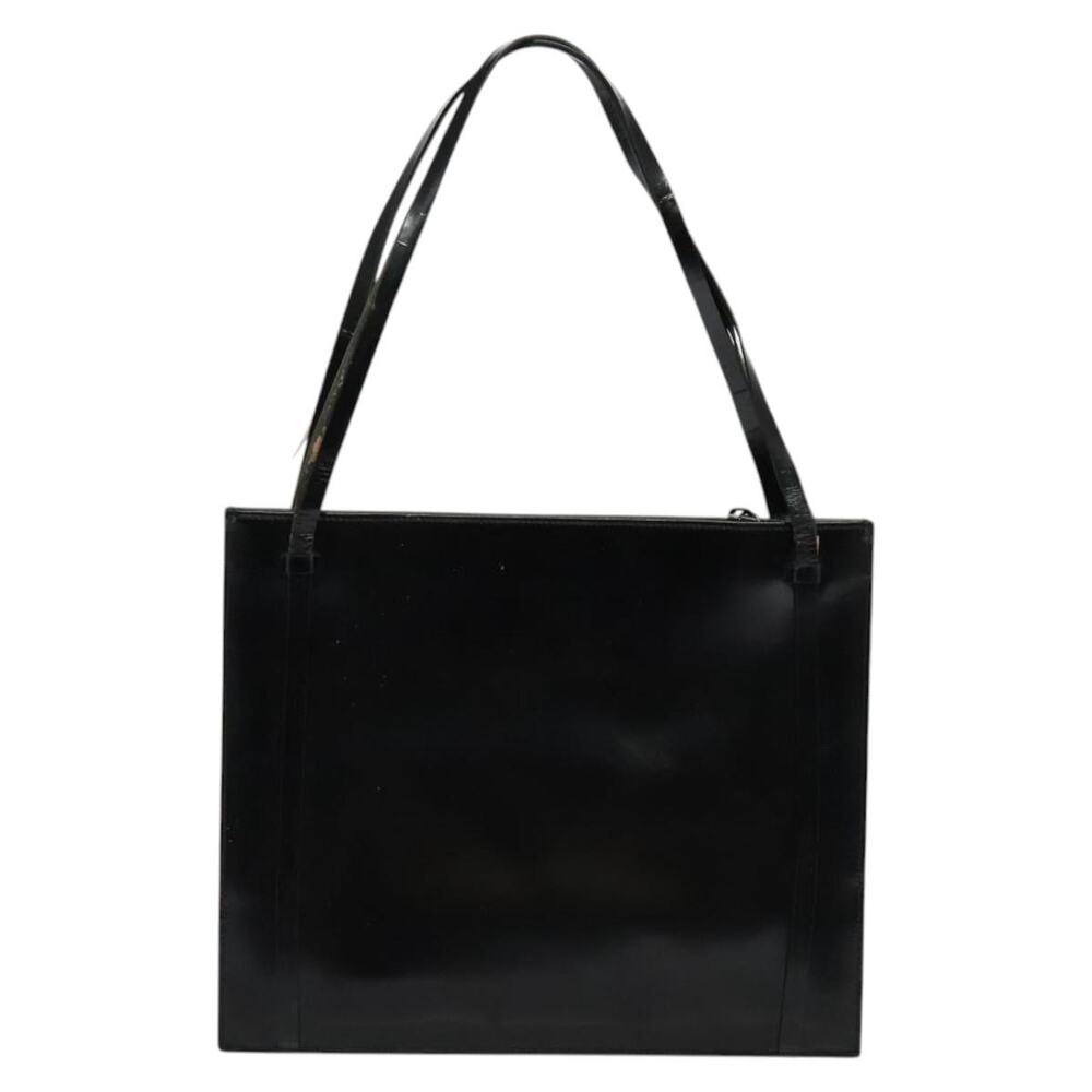 GUCCI Shoulder Bag Patent Leather Black Silver - Picture 3 of 16